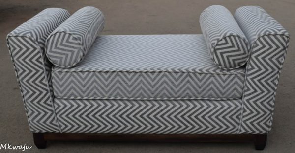 White Faux Bedroom Bench By Mkwaju Furniture Makers Nairobi